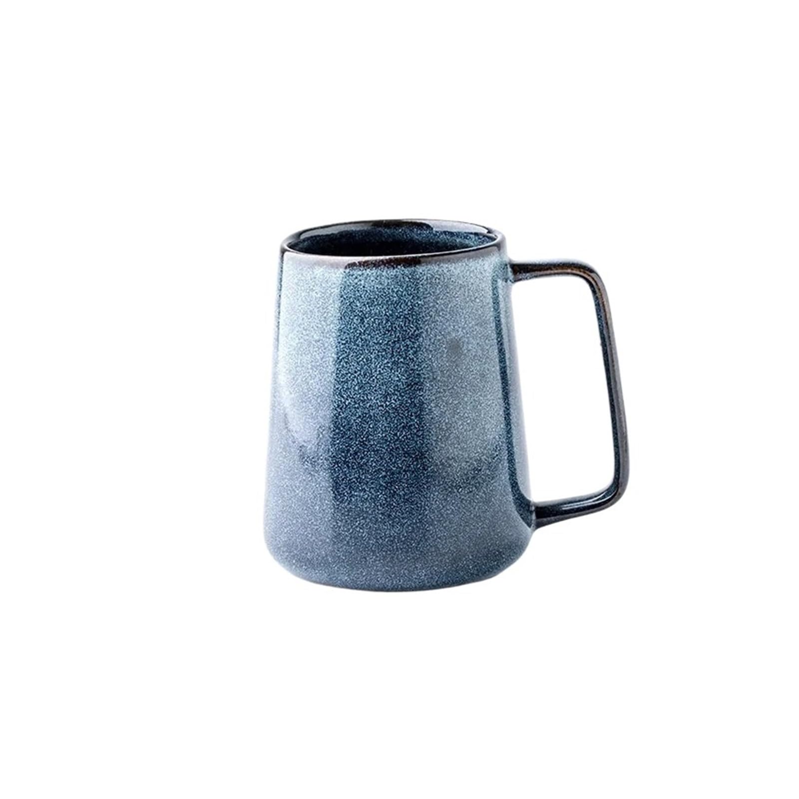 Tasse Mit Deckel 700ml Retro Keramik Becher Mit Löffel Kaffee Kreative Büro Büro Tee Trinken Drink Paare(NO Spoon lid)