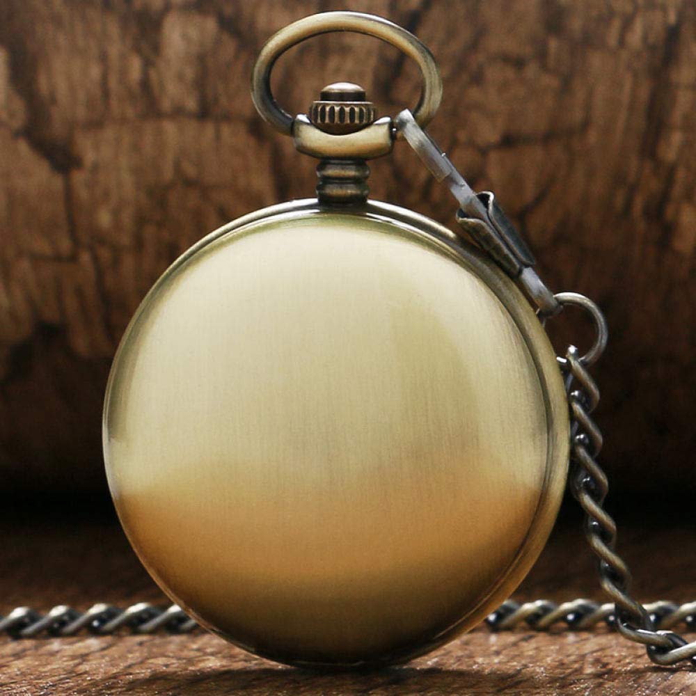 Amazon.co.jp: 機械式懐中時計チェーン付き懐中時計ファッション新しい