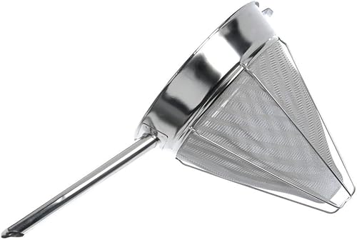 HUBERT Colador de caldo de acero inoxidable con alambre reforzado - 10 "Dia