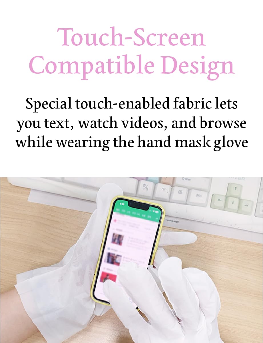 ChokChok Hydrating Hand Mask Gloves, 10 Pairs – Deep Moisture Repair Pack for Dry, Cracked Hands – Soothing & Nourishing Care - Image 4