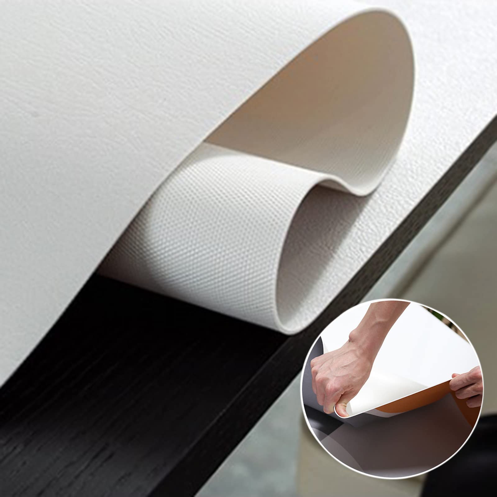 Tovaglia Rettangolare Antimacchia Grandi Tappetino da Tavolo in Pelle, Sottomano da Scrivania in Pelle, Tappetino Computer da Scrivania, Protettivo per Tavolo in Pelle, Tappeti(Size:80*80cm,Color:B)