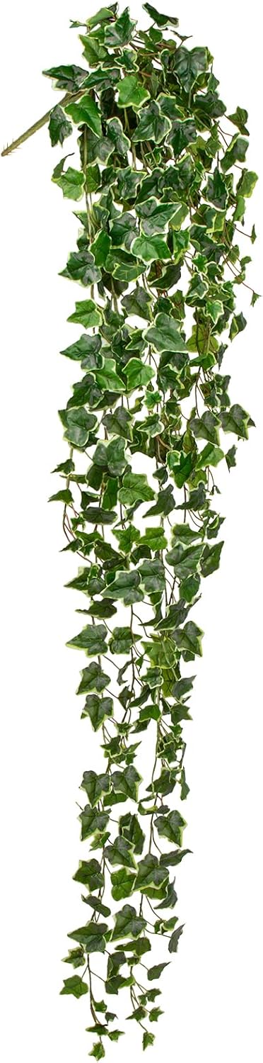 Hollyone 2pcs Artificial Hanging Plants 35.4" Fake Ivy Vine Faux Ivy Leaves Fire and UV Resistant Hanging Plant Wall Greenery for House Room Patio Indoor Outdoor Home Shelf Office Wedding Decor