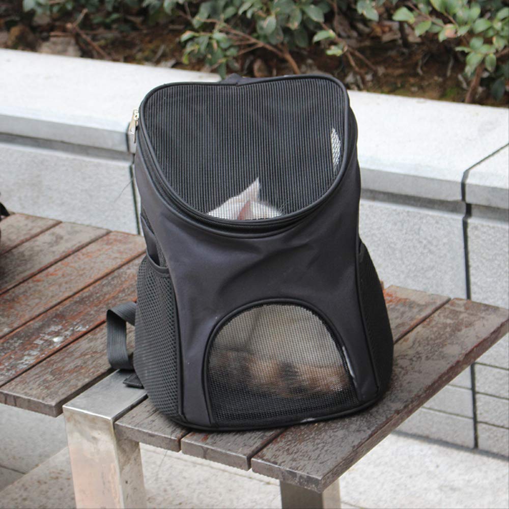 Borsa per gatti Zaino per animali domestici portatile Borsa per coniglio Borsa per petto traspirante Borsa per gatti Zaino per cani Piccolo 2924 x 34 cm Nero