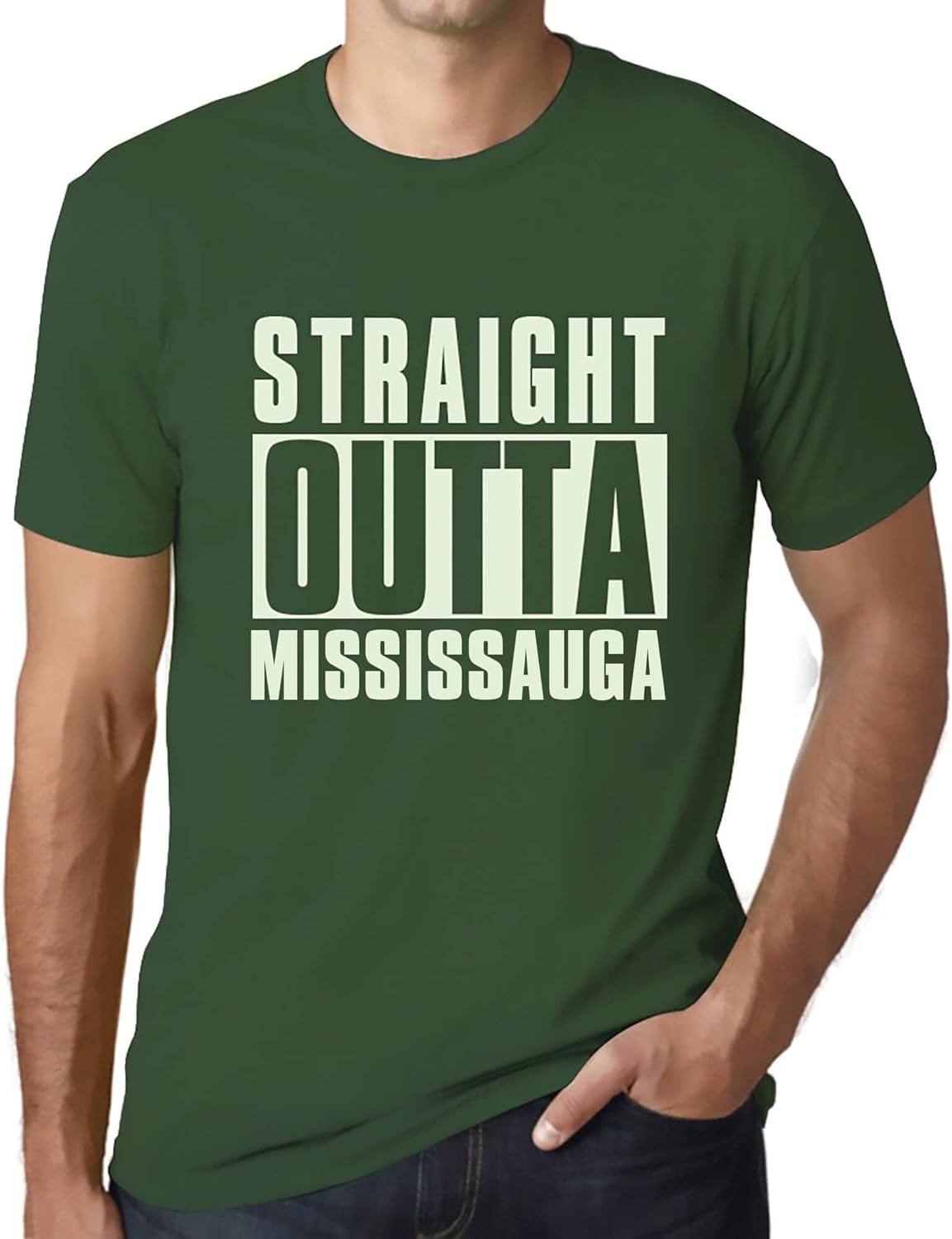 Men's Graphic T-Shirt Straight Outta Mississauga Eco-Friendly