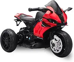 Moto Elétrica Infantil Racing 6V com Luz e Som (Vermelho)