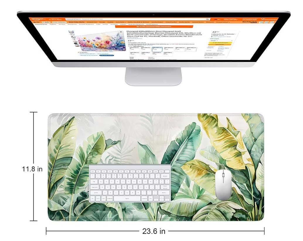 Zielona podkładka pod mysz XXL podkładka pod mysz 1600 x 800 mm, fabryczna podkładka pod mysz z podstawą antypoślizgową, trwała i wodoodporna konstrukcja, poprawia precyzję i szybkość, akcesoria