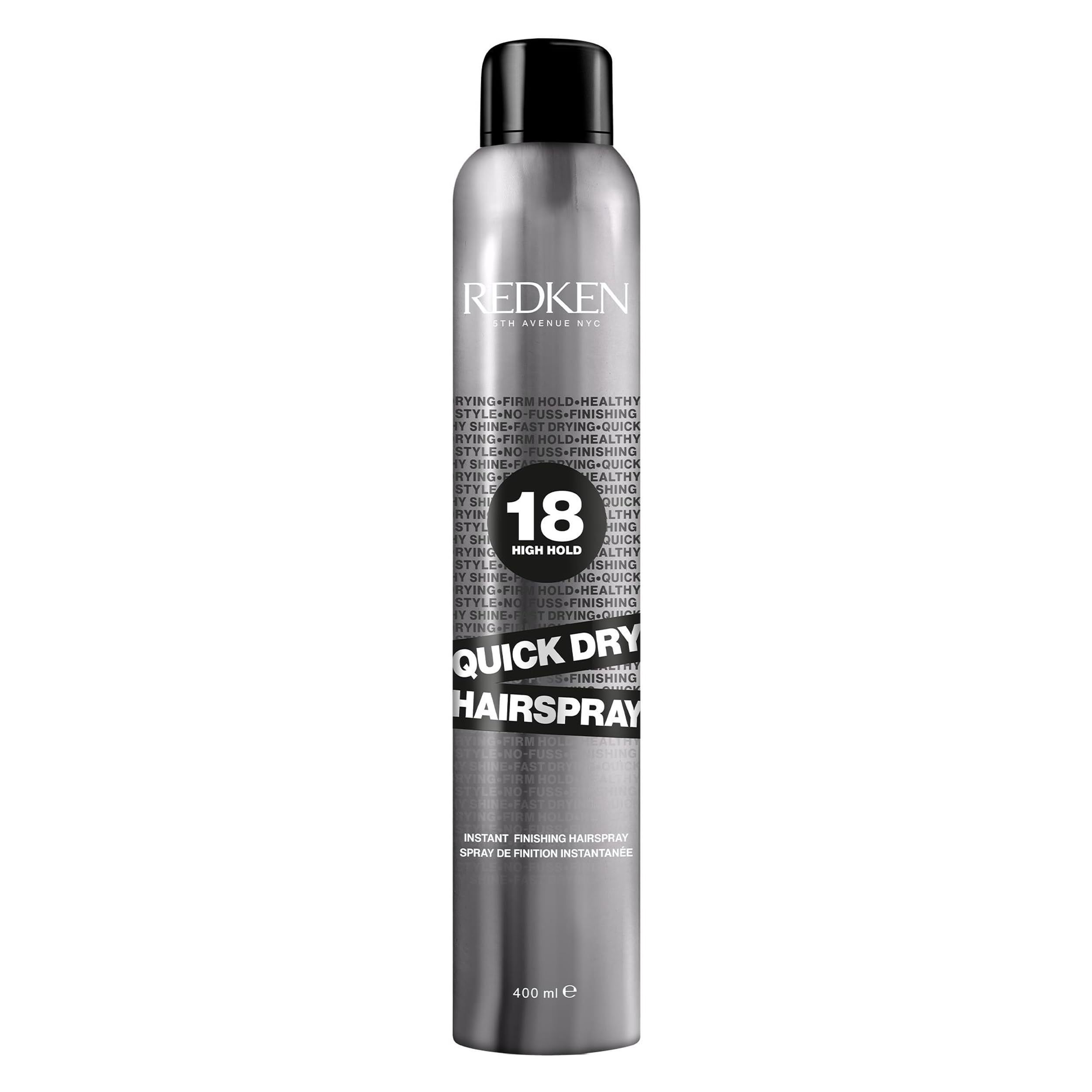 Quick Dry 18 Instant Finishing Hair Spray | Fast-Drying Strong Hold Hairspray | 400ml