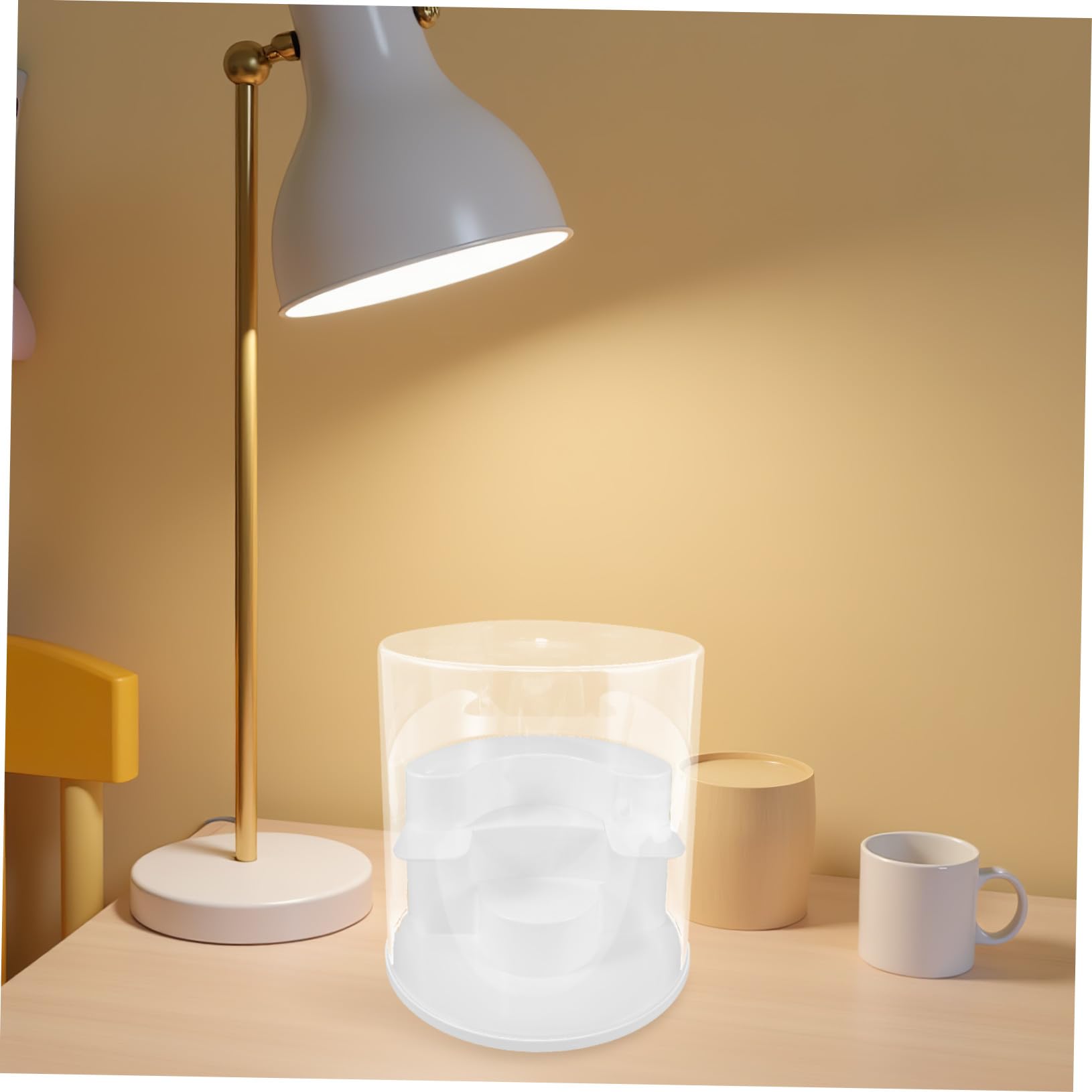 GLEAVI Transparente Vitrine für Sammlerfiguren aus Kratzfestem Kunststoff Aufbewahrungsbox mit Robustem Staubdichtem Design Stabile Ausstellung Modelle und Spielzeuge Weiß