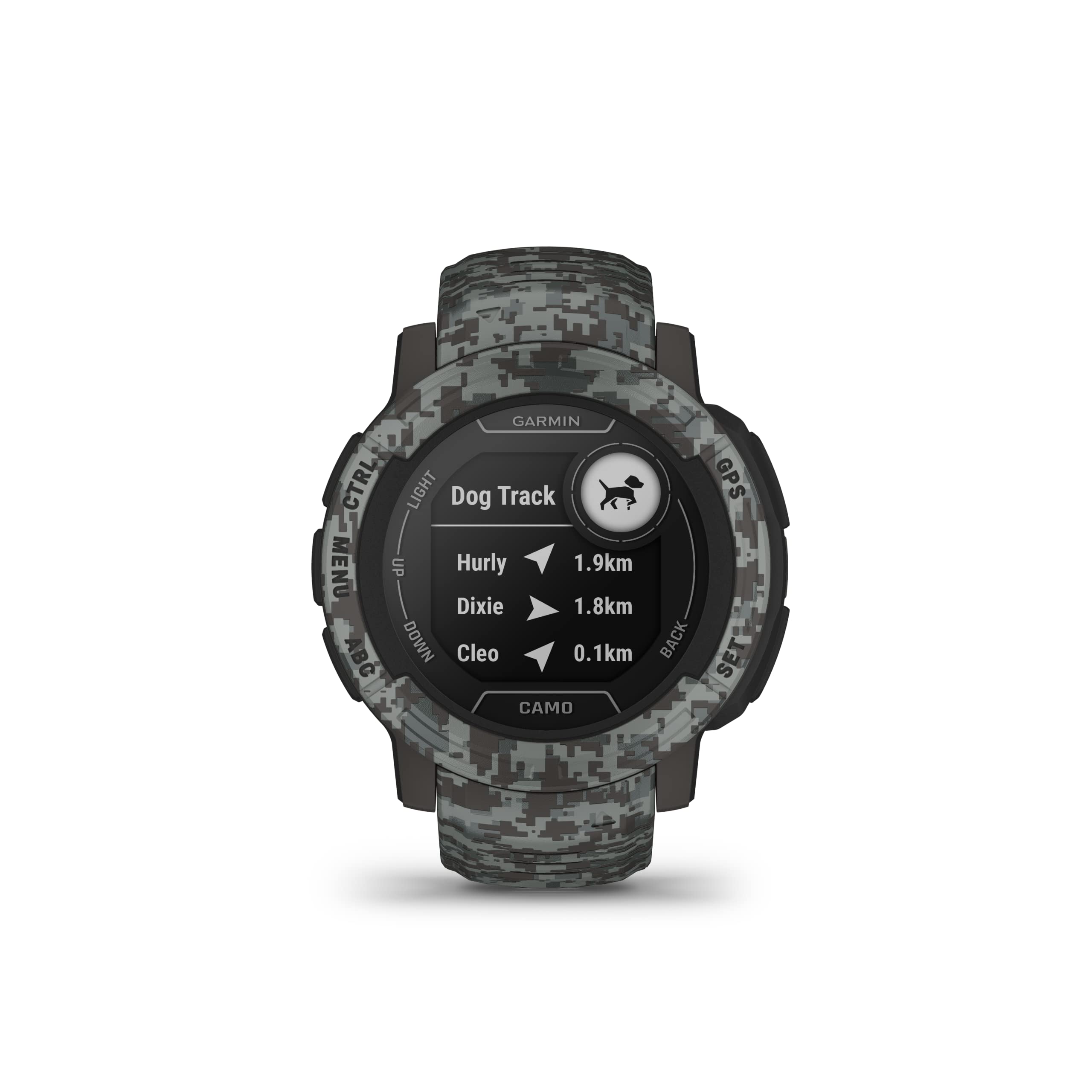 Garmin Instinct 2 - Camo, Smartwatch, 45mm, Rugged design, Autonomia 28 giorni, +30 app multisport, GPS, Cardio, SpO2, Activity Tracker 24/7, Connect IQ (Graphite Camo) (Ricondizionato)