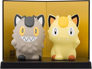 ニャースとガラルニャース 陶飾り ポケモンセンター Amazon.co.jp