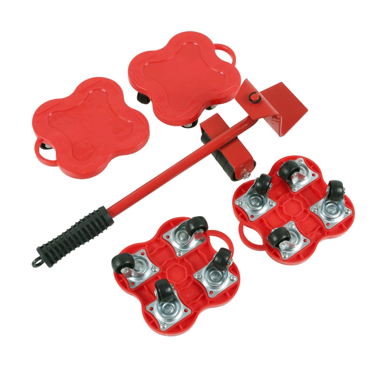 OSALADI Dispositivi Di Sollevamento Per Traslochi Attrezzi Multi Funzionali Per Mobili Pesanti Traslatori Per Traslochi Domestici Rosso