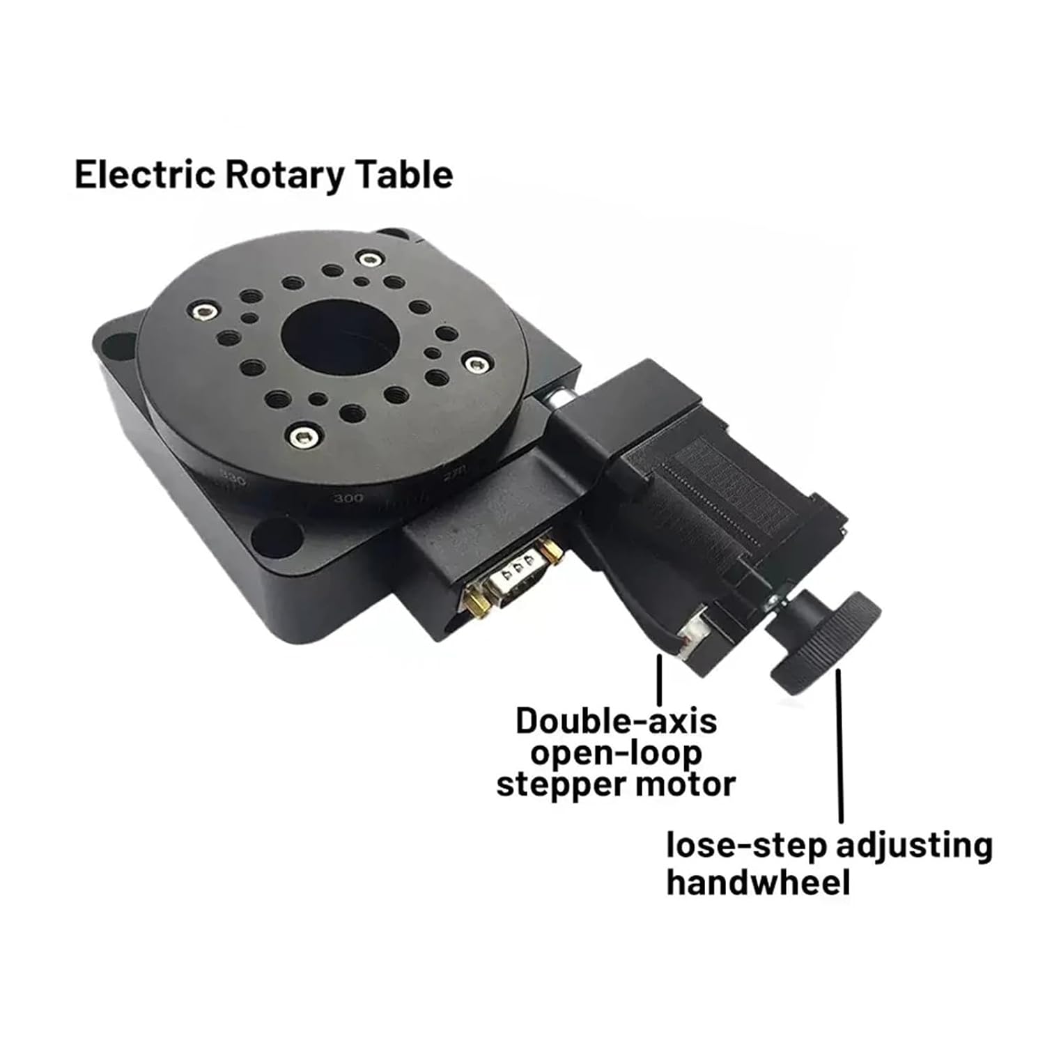 Motorized Hollow Rotating Platform Nema 17 Reducer Rotary Positioning Indexing Plate Inspection Visual Table(Y200RA100 42mm 0.7Nm)