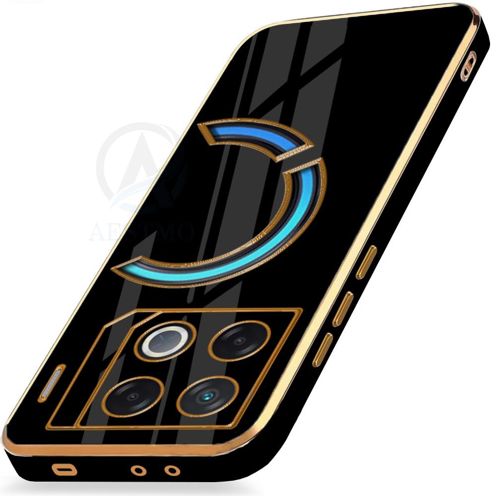 AESTMO Back Case Cover for Infinix GT 20 Pro 5G Back Cover | Gold Electroplating Chrome | Raised Edges | Super Soft-Touch | Bumper Back Case for Infinix GT 20 Pro 5G (Gold & Black) (B0DCSW4VZT) Amazon Price History, Amazon Price Tracker