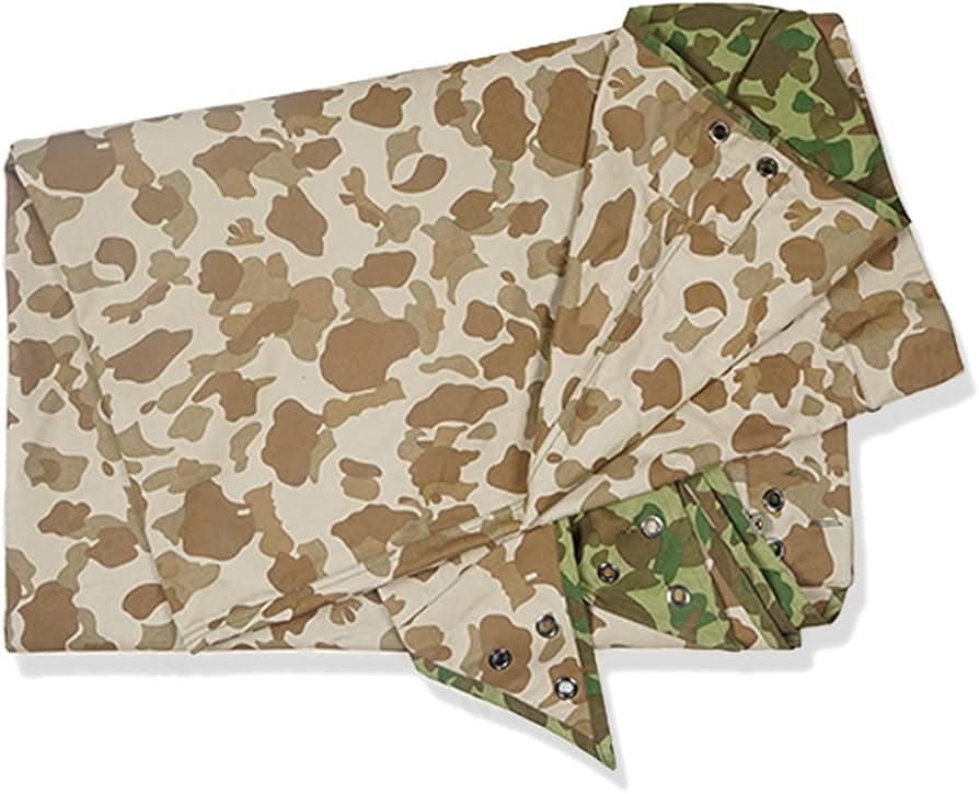 米軍 海兵隊 ダックハンター迷彩 ハーフシェルターテント 2枚 復刻版 軍幕 Amazon | アメリカ軍 米軍 海兵隊 ダックハンターカモ迷彩