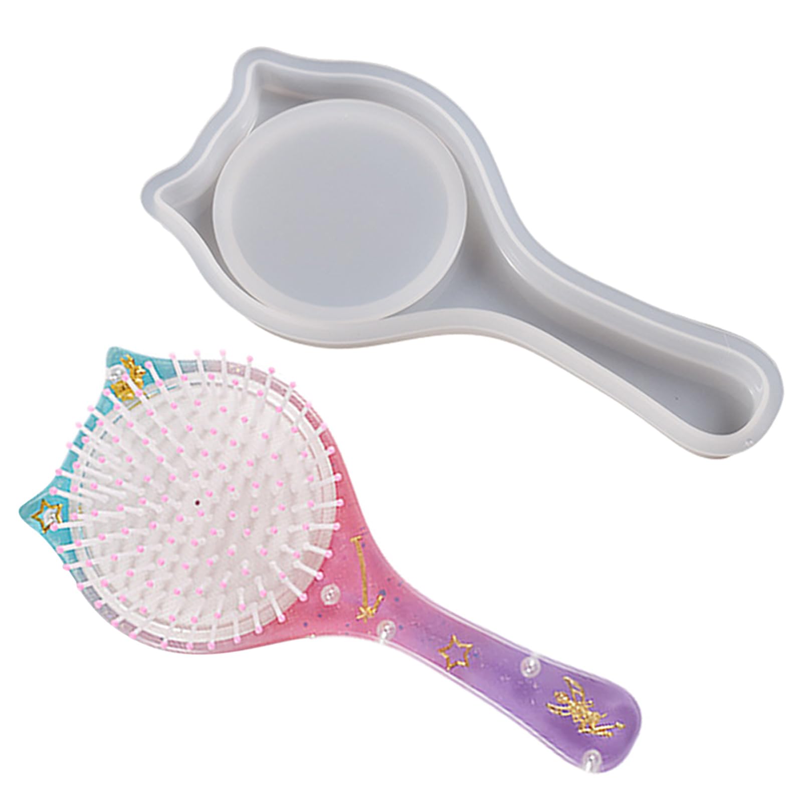 NOPOXA Comb Comb Silicone Mold Jewelry Crafts Resin Casting Mould Hairbrush Epoxy Resin for Hair Styling Comb