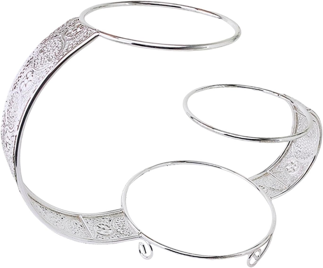 3 Tiers Serving Tray Metal Cake Stand Rack for Countertop Table Wedding