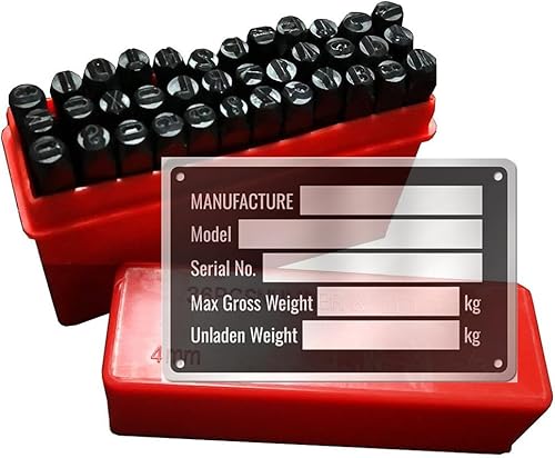 cwZhen Blank Aluminum Trailer ID Tag Vin Plate Serial GVWR