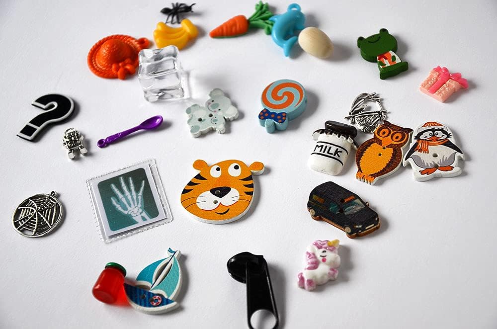 Ant ABC Set, trinkets for Alphabet I spy Bag/Bottle, 1-3cm, 1 Objects per Letter