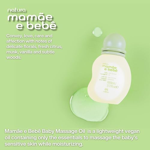 Miniatura 3 de natura - Aceite de masaje para bebés Mamãe e Bebê - 100% vegano - Fórmula ligera segura y suave - 99% de origen natural - Todo tipo de piel - Libre