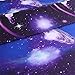 A Nice Night Galaxy 3D Printing Bed Sheet Bedding Set,Soft Microfiber Fitted Sheet Set,Galaxy Themed Sheets 4 pcs Flat Sheet& Fitted Sheets with 2 Pillowcases (Full, 07)