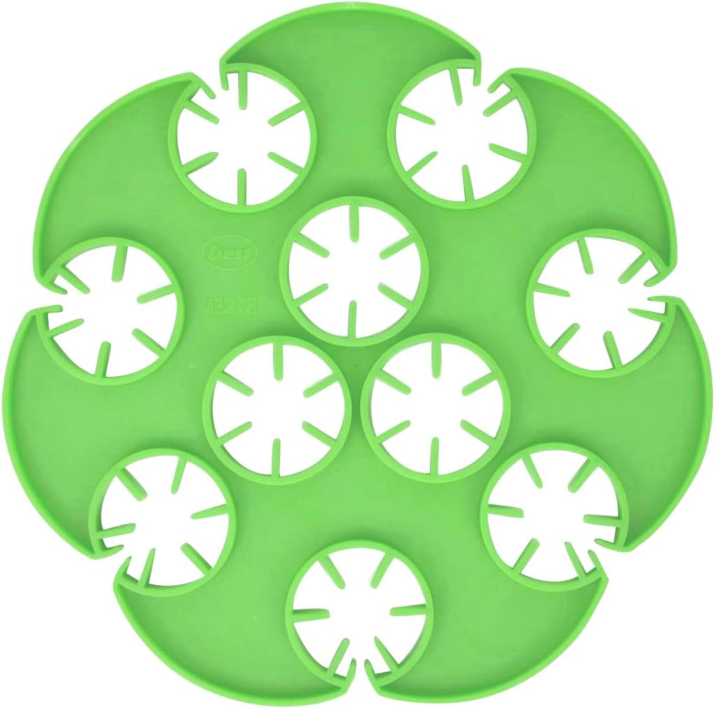 Merriway BH05291 (6 Pcs) Wigwam Garden Bamboo Cane Grip For up to 10 Canes - Pack of 6 Pieces, green