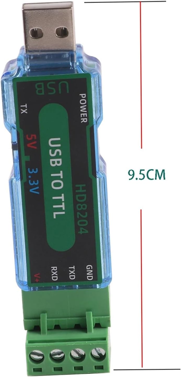 CH340 USB to TTL UART 3.3v 5v Switch Buttons Serial Converter Programming Adapter