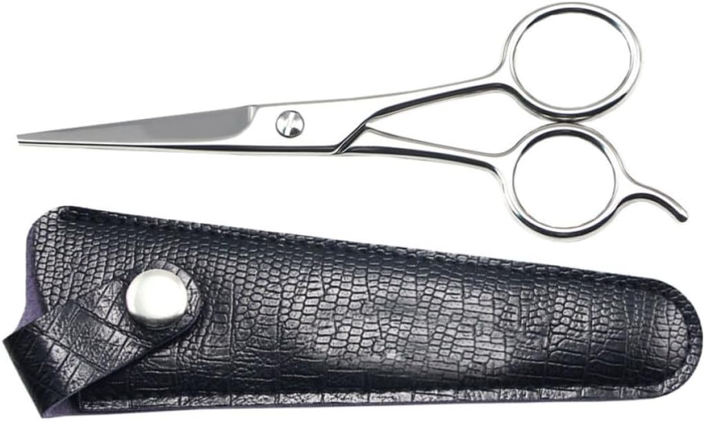 Beard Scissors Stainless Steel Precision Grooming for Facial Hair