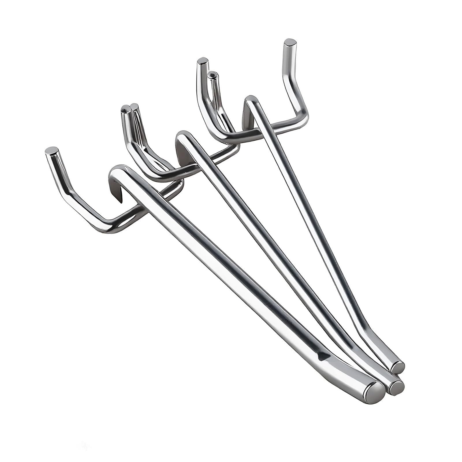 Tsophreniq Sturdy Iron Pegboard Hook for Garage Storage and Organization with Strong Holds Large Capacity Multipurpose Storage Fasteners