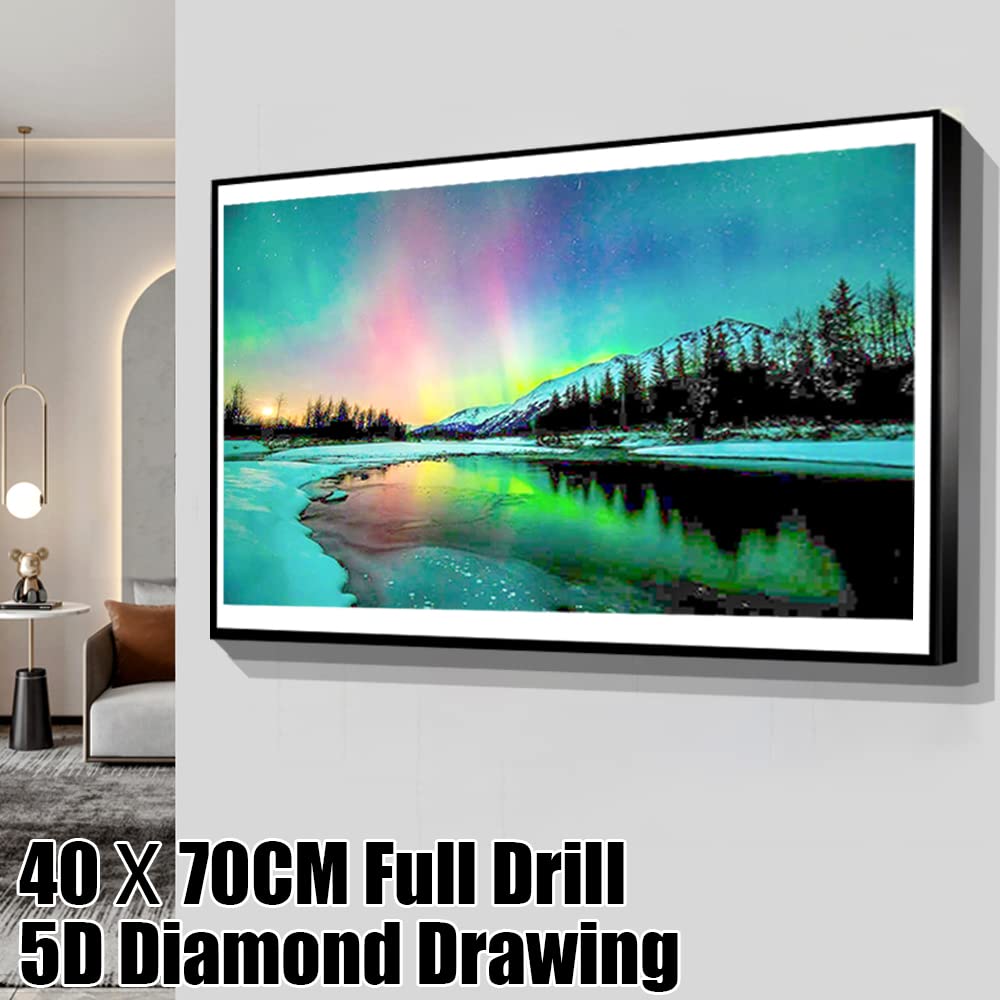 ODIWEN Pittura Diamante 5D Fai Da Te, Kit Punto Croce, Strass, Diamond Painting Completo, Kit per 5D (40x70 cm)