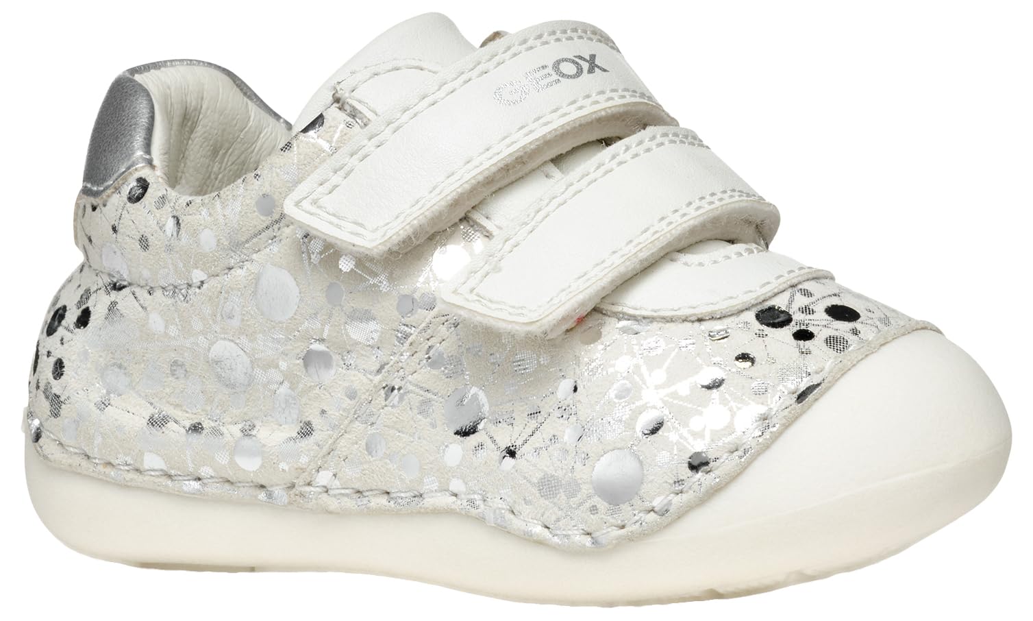 Geox B TUTIM B, Baby - Mädchen Sneaker, White/Silver,