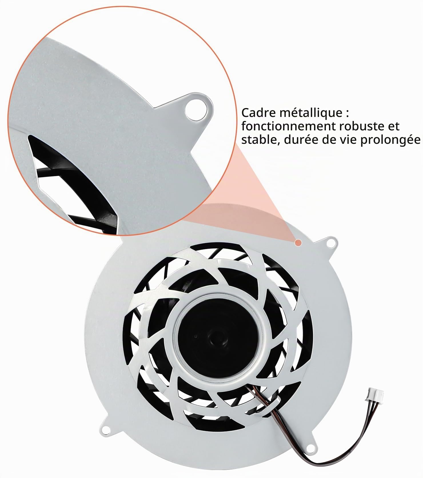 Ventilateur de refroidissement interne de rechange pour console PS5 Slim, 19 lames, tournevis T8 inclus