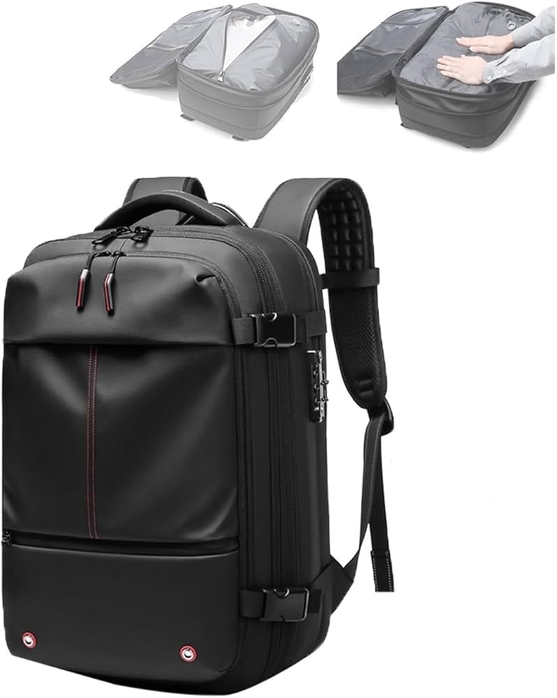 Amazon.co.jp: Vacpack バックパック、真空圧縮機能付き 60l 拡張可能