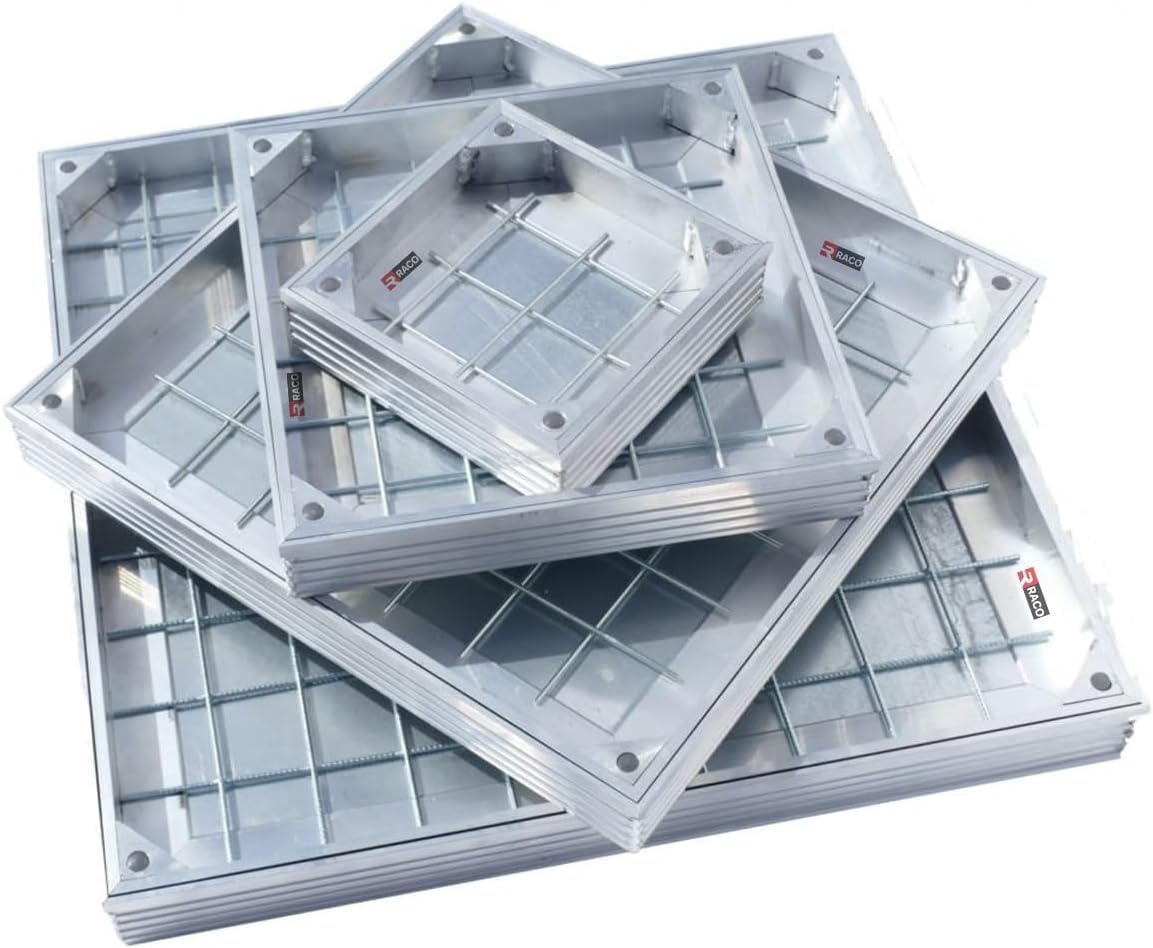 RACO EMC Aluminum Manhole Cover & Frame Durable Secure Access Solutions for Underground Utilities and Drainage Systems (30x30)