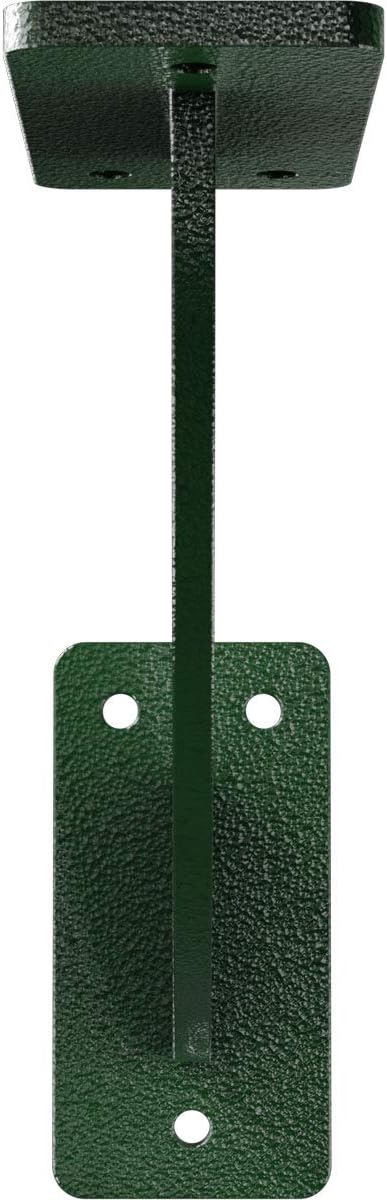 50% Off Discount Ekena Millwork BKTM02X07X07BRHDG 2 inch W x 7 inch D x 7 inch H Bradford steel Bracket, Hammered deep Green