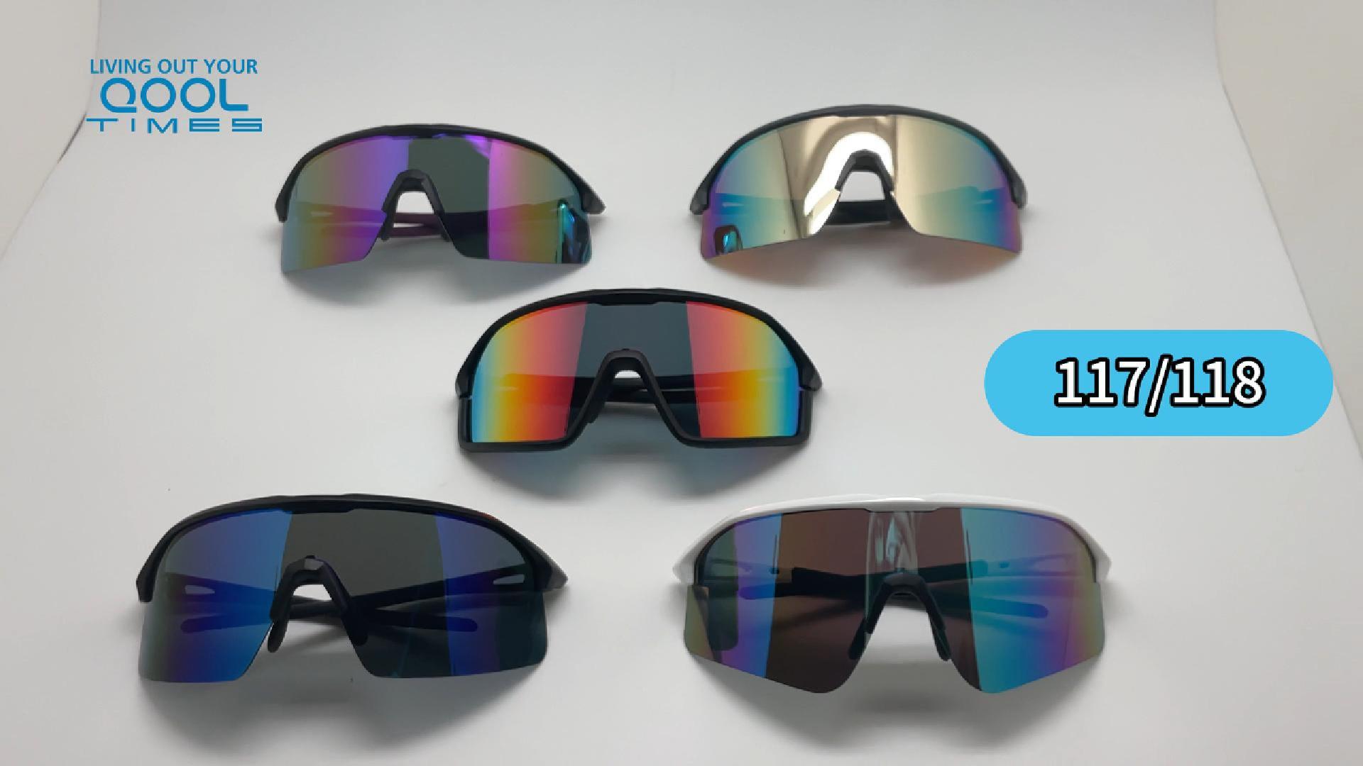 LIVING OUT YOUR QOOL TIME Polarized Wrap Around shield ski