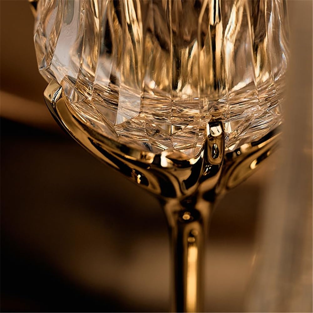 Flûtes à champagne Flûtes à champagne à pied doré, 2 flûtes à champagne en cristal d'une capacité de 140 ml for les anniversaires de mariage Verres à champagne