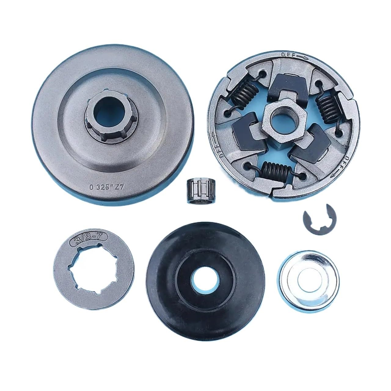 Tambour d'embrayage avec kit roulement pour tronçonneuse 024 026 MS260