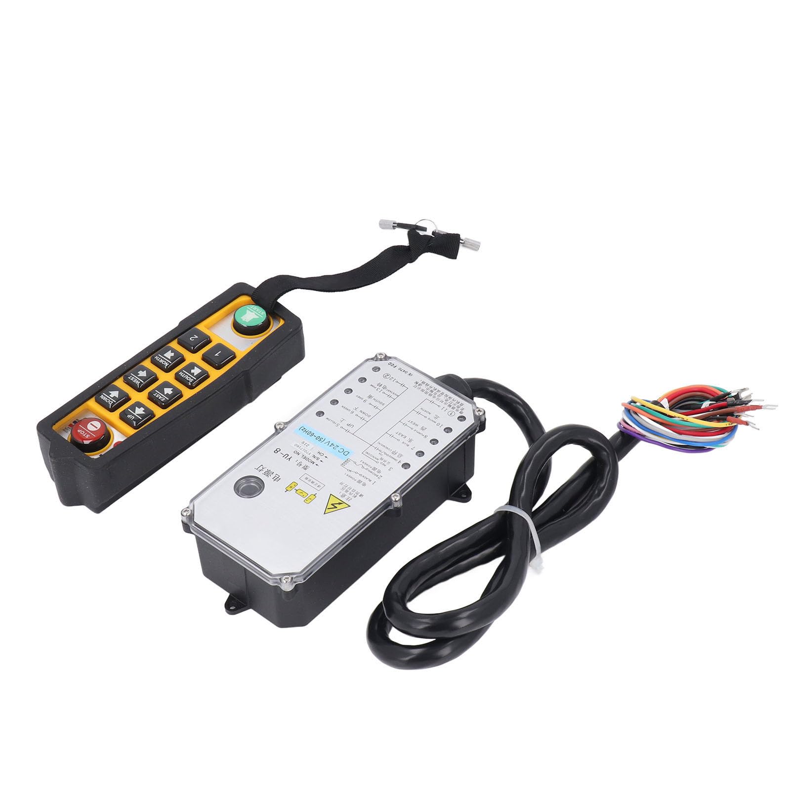 Risposta Rapida Impermeabile Antiurto con Telecomando Wireless Industriale per Gru per Kit di Controllo Remoto per Gru con Paranco per Avvio Generatore
