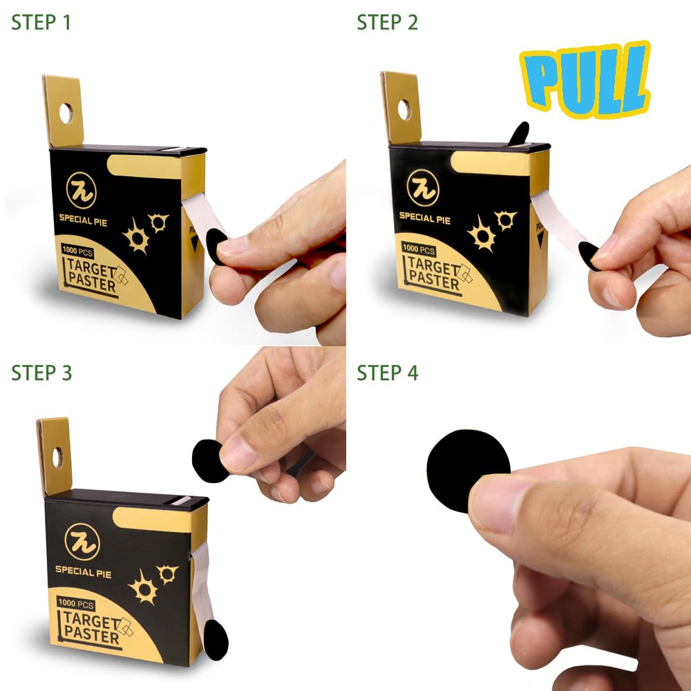 SPECIAL PIE Target Pasters for Shooting,0.8 Inch Round Target Stickers for Shooting and Marksmanship,USPSA/IPSC/IDPA Practice,1000 Per Box