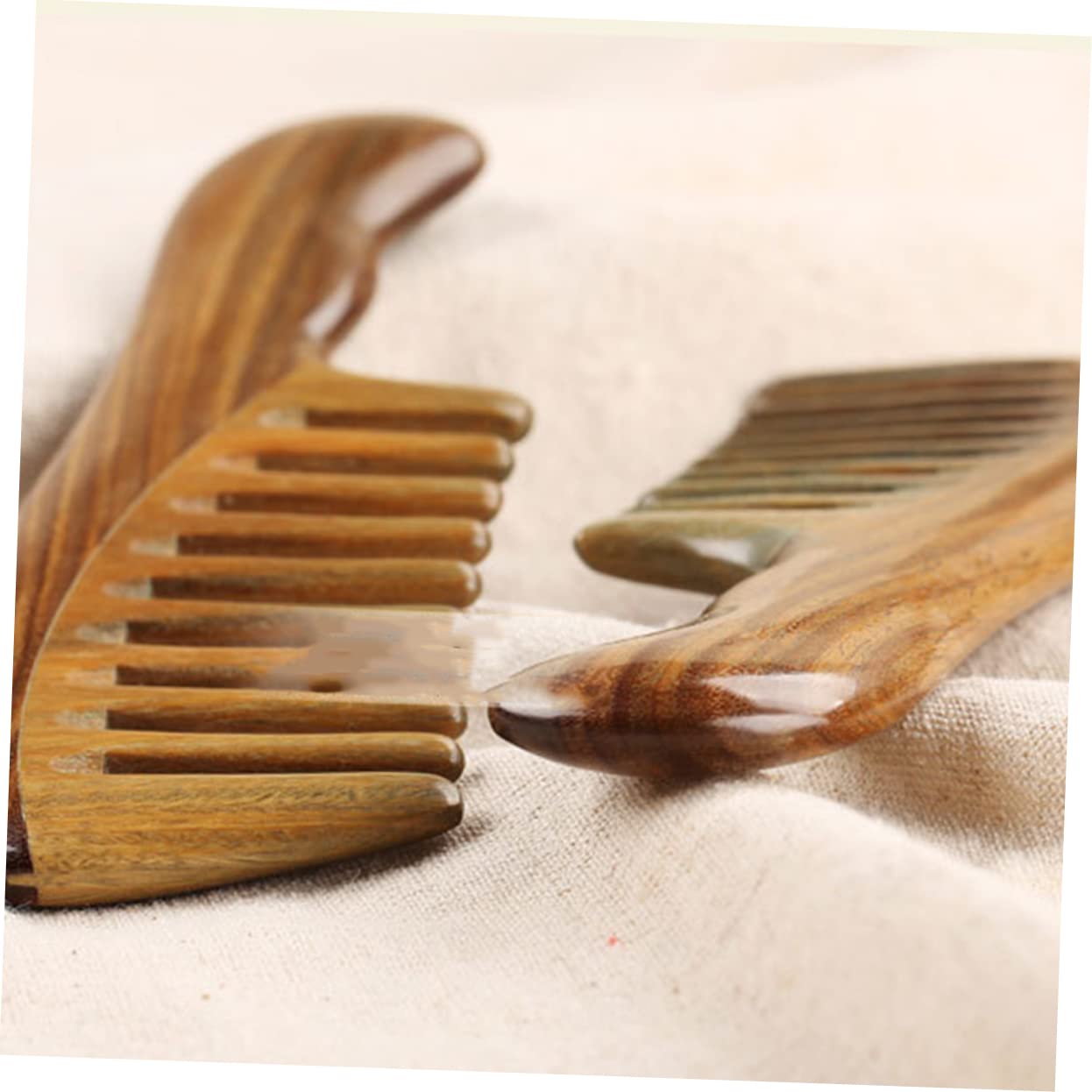 Peine De Masaje De Dientes Anchos Madera Peine De Sándalo Natural Cabello De Madera De Dientes Anchos y Para Masaje
