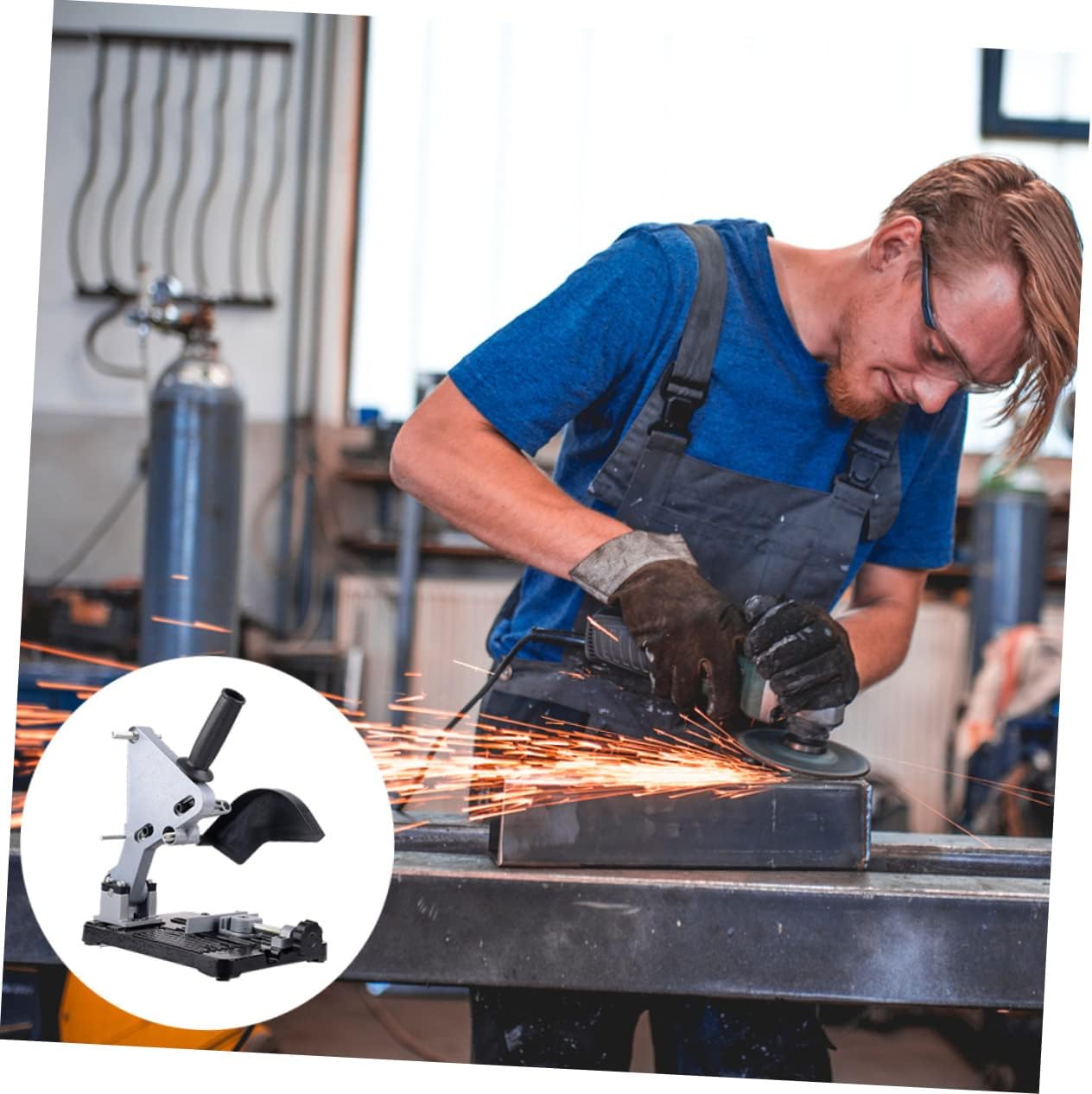 ORFOFE Angle Base for Cutting Machine Multi-functional Grinder Holder Light Simple Installation