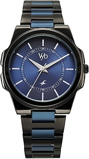 Fastrack Vyb 6.0 Nimbus Quartz Navy Blue Round Dial Men's Watch | Stainless Steel Strap Material Analog | Guys Analog Watches - FV30032KM01