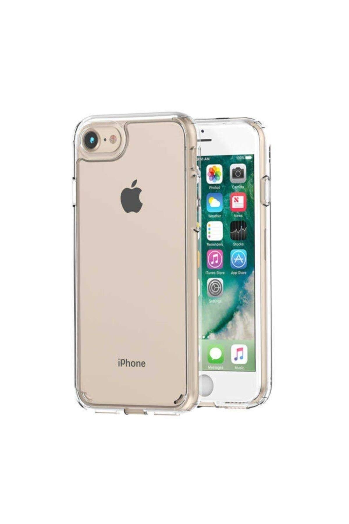 Zore Apple ile uyumlu iPhone SE 2020 Kılıf Coss Kapak Renksiz