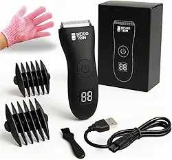 Aparador De Pelos Íntimo, Prova D'agua Nexio Trim + Luva Esfoliante