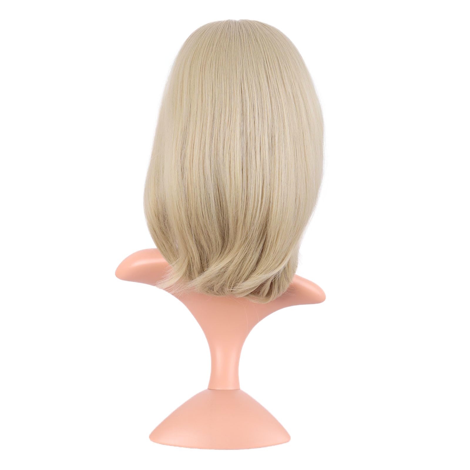 MapofBeauty 16 Inch/40 cm Fashion Short Side Bangs Synthetic fiber Hair BOB Women Wig (Blonde), 21-22 inches - Image 4
