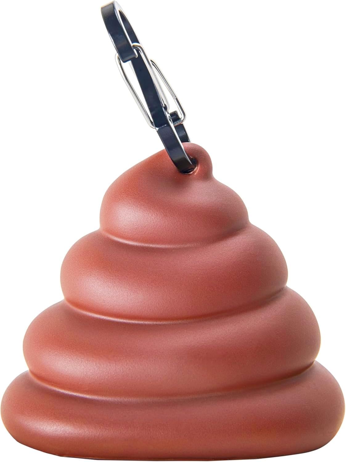 Cute Poop-Shaped Dog Poop Bag Dispenser with Sturdy Carabiner Clip image 5