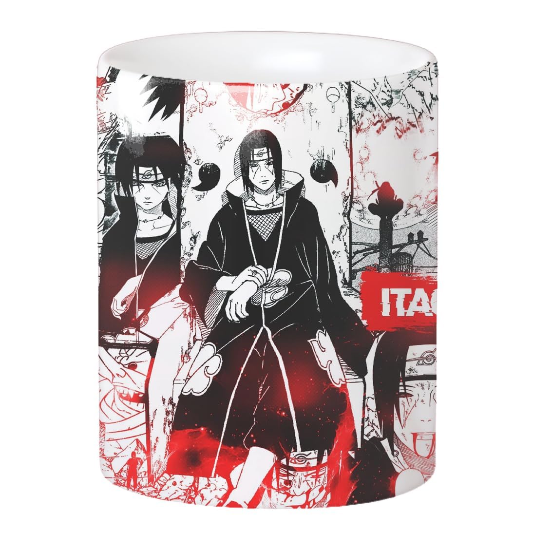 Anime Printed Coffee Mug - Naruto-Sasuke Edition: 330ml Ideal for Gifting and Presenting.(Itachi-A)