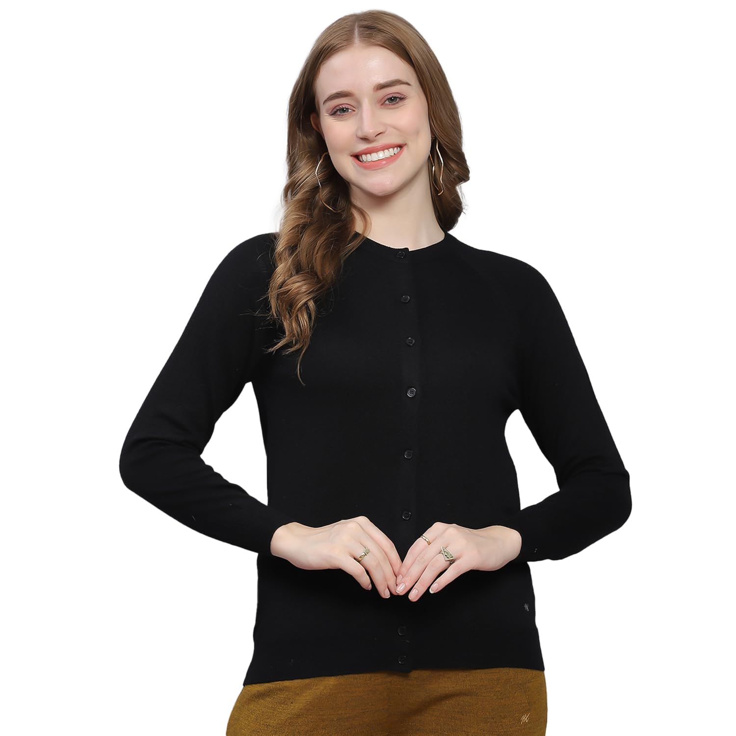 monte carlo Womens Embroidered Round Neck Full Sleeve Cardigan (1240708RN)-picture-25