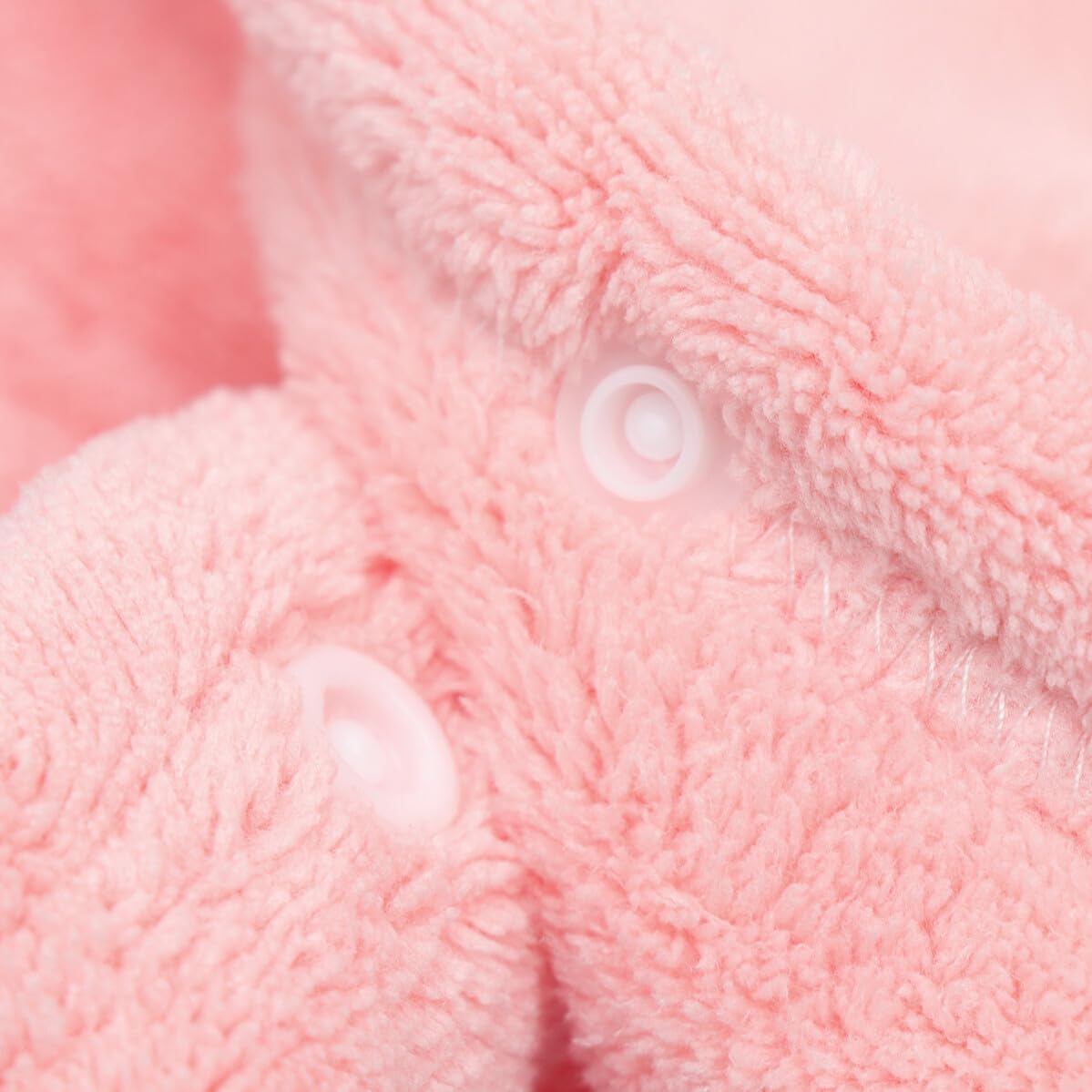 VANZACK Toalla de Baño con Capucha para Niños, Tela de Coral, Secado Rápido, Diseño Conejo Rosa, Tamaño Mediano, Adecuada para Casa, Piscina y Playa, Bata Infantil Práctica