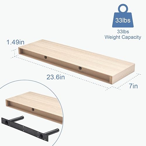 Miniatura 3 de Estantes flotantes para pared, estantes de baño sobre el inodoro, estantes de pared y estante para libros para habitación, estante colgante,